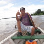 Juan-Carlos der Kapitän auf dem Amazonas in Kolumbien bei Leticia